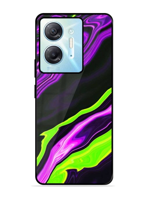 Bright Fluid Violet Glossy Metal Phone Cover for Infinix Hot 30 (5G)