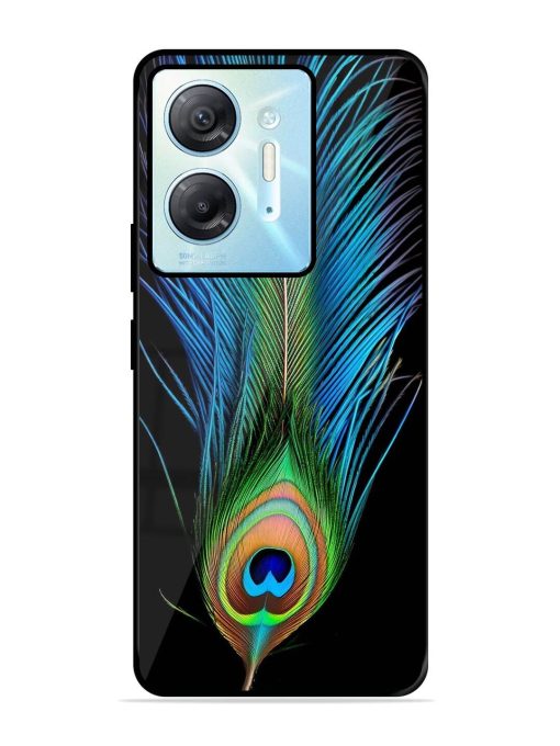 Peacock Feather Glossy Metal TPU Phone Cover for Infinix Hot 30 (5G) Zapvi