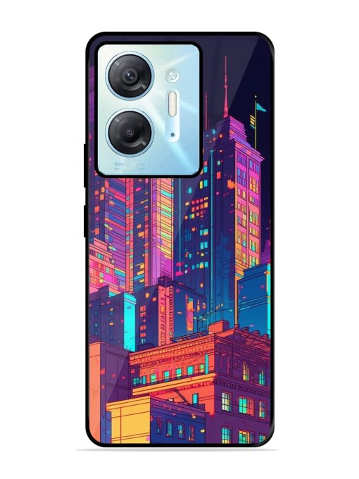 City View Glossy Metal Phone Cover for Infinix Hot 30 (5G)