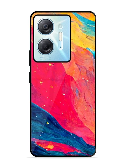 Starry Night Glossy Metal Phone Cover for Infinix Hot 30 (5G)