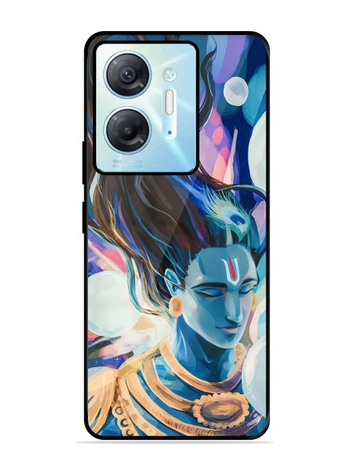 Bhagwan Sri Krishna Glossy Metal Phone Cover for Infinix Hot 30 (5G) Zapvi