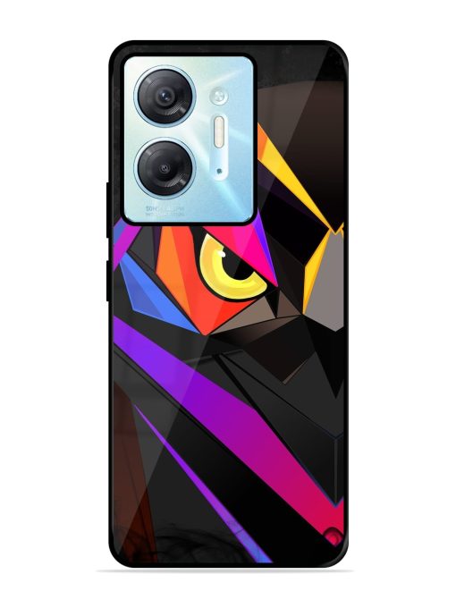 Wpap Owl Glossy Metal Phone Cover for Infinix Hot 30 (5G) Zapvi