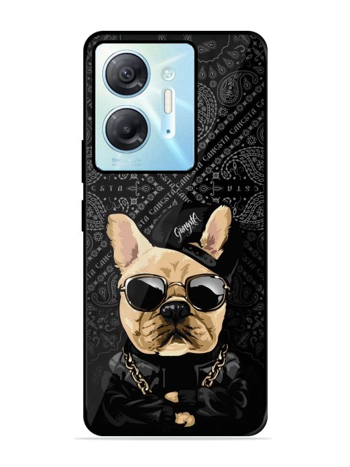 Gangsta Cool Sunmetales Dog Glossy Metal Phone Cover for Infinix Hot 30 (5G)