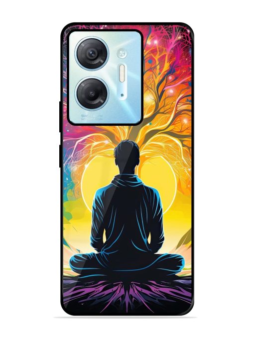 Mind Colourful Glossy Metal Phone Cover for Infinix Hot 30 (5G) Zapvi