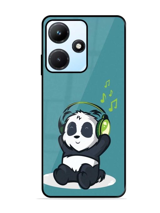 Music Panda Glossy Metal Phone Cover for Infinix Hot 30I Zapvi