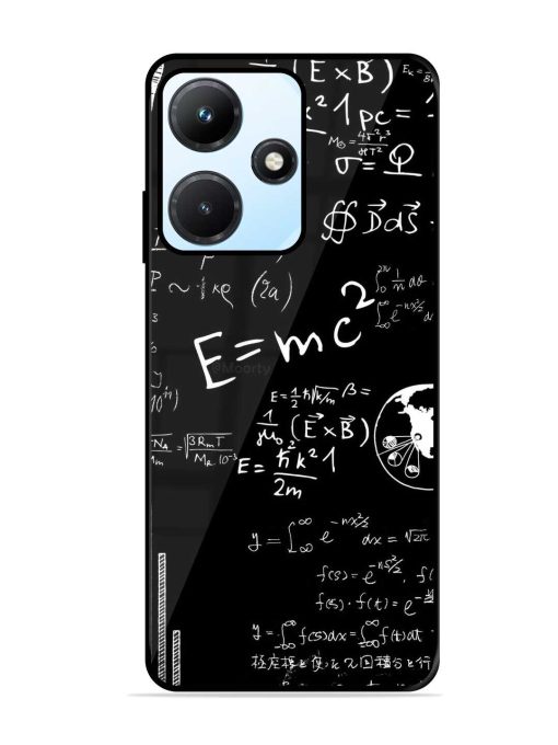 E=Mc2 Mass?Energy Equivalence Glossy Metal Phone Cover for Infinix Hot 30I Zapvi