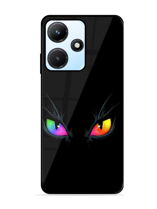 Cat Eyes Glossy Metal Phone Cover for Infinix Hot 30I Zapvi