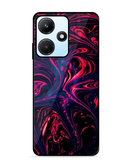 Abstract Background Glossy Metal Phone Cover for Infinix Hot 30I Zapvi