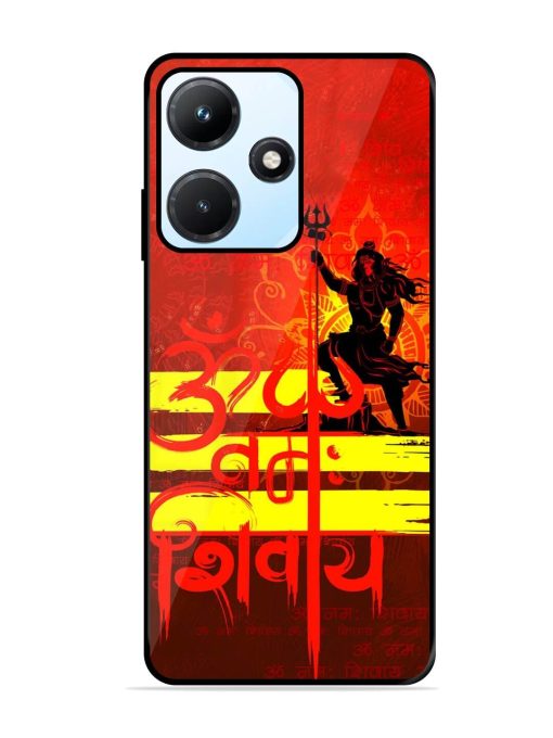 Illustration Lord Shiva Glossy Metal TPU Phone Cover for Infinix Hot 30I Zapvi