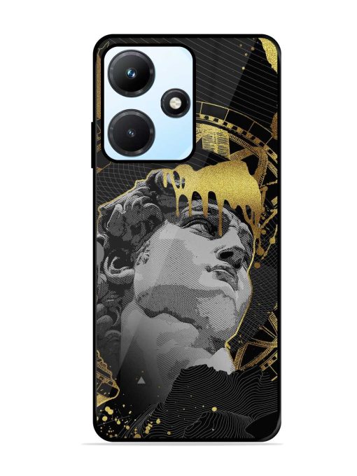 Roman Face Glossy Metal Phone Cover for Infinix Hot 30I Zapvi