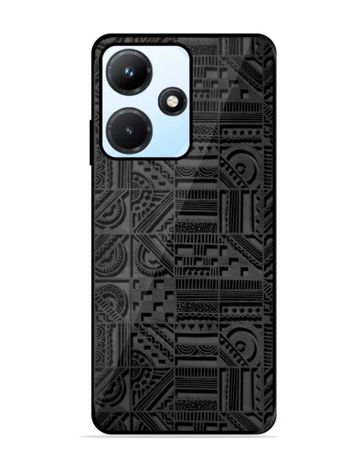 Seamless Pattern Glossy Metal Phone Cover for Infinix Hot 30I