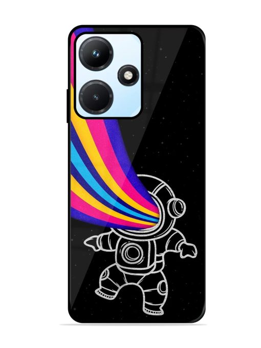 Astronaut Glossy Metal TPU Phone Cover for Infinix Hot 30I Zapvi