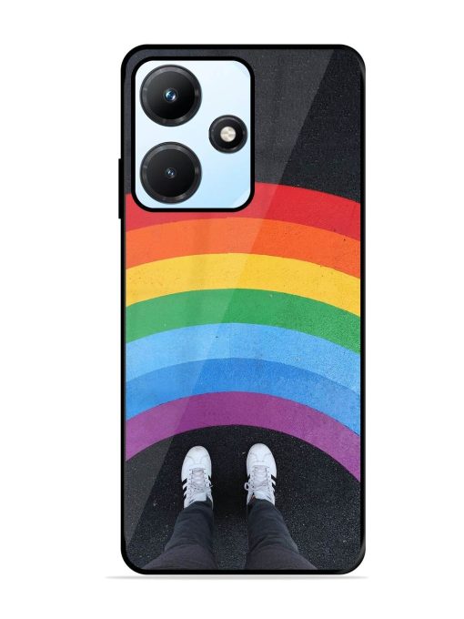 Legs Rainbow Glossy Metal TPU Phone Cover for Infinix Hot 30I Zapvi