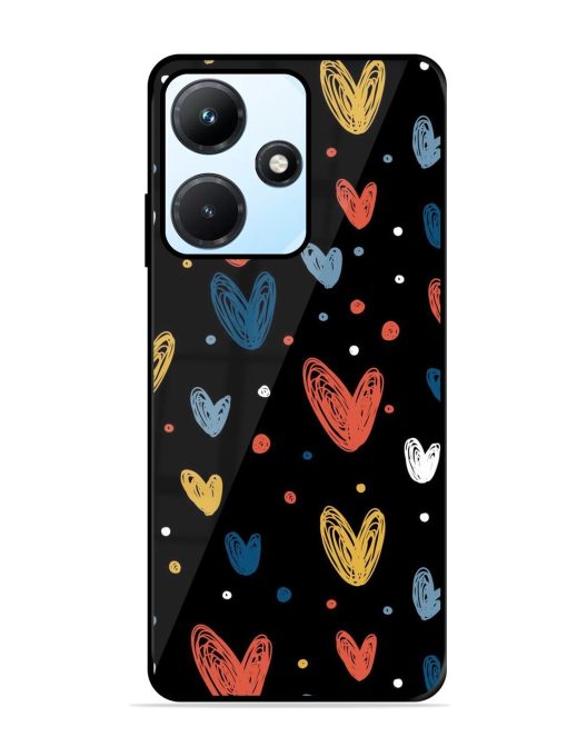 Happy Valentines Day Glossy Metal TPU Phone Cover for Infinix Hot 30I