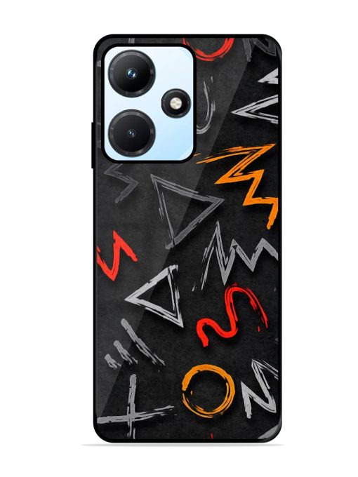 Grungy Graffiti Glossy Metal Phone Cover for Infinix Hot 30I Zapvi