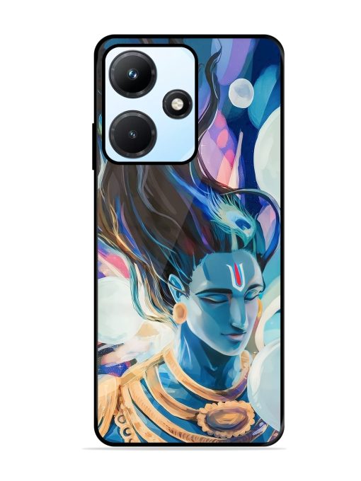 Bhagwan Sri Krishna Glossy Metal Phone Cover for Infinix Hot 30I