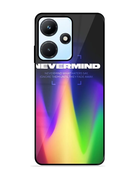 Nevermind Glossy Metal Phone Cover for Infinix Hot 30I Zapvi