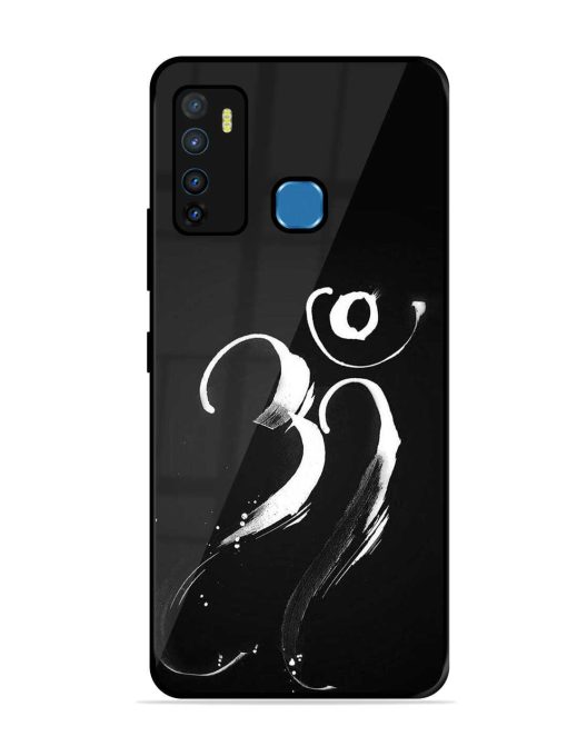 Om Logo Glossy Metal Phone Cover for Infinix Hot 9