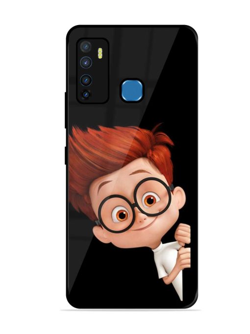 Smart Boy Cartoon Glossy Metal Phone Cover for Infinix Hot 9 Zapvi