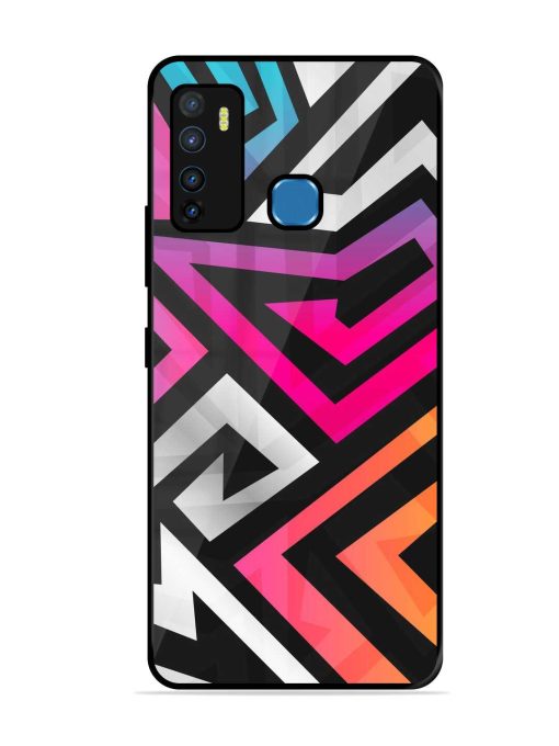 Rainbow Seamless Glossy Metal Phone Cover for Infinix Hot 9