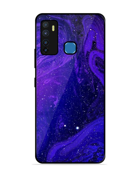 Galaxy Acrylic Abstract Art Glossy Metal Phone Cover for Infinix Hot 9