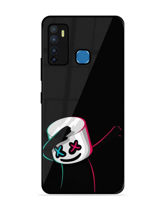 Black Marshmallow Glossy Metal Phone Cover for Infinix Hot 9