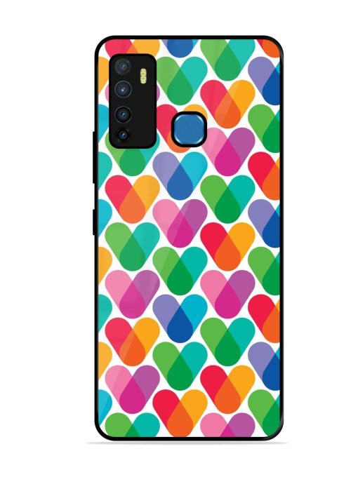 Overlapping Colors Colorful Glossy Metal TPU Phone Cover for Infinix Hot 9 Zapvi