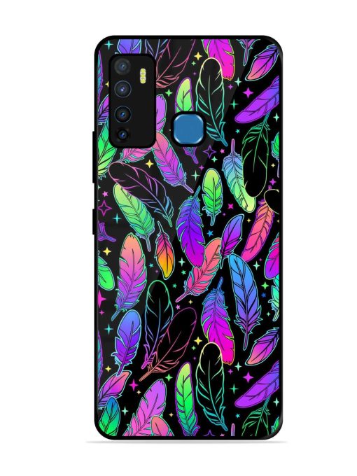 Bright Multi Colored Seamless Glossy Metal Phone Cover for Infinix Hot 9