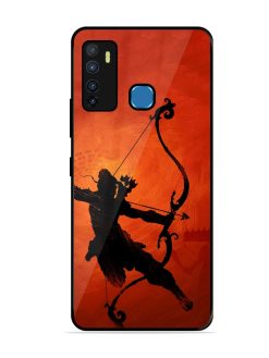 Illustration Lord Rama Glossy Metal Phone Cover for Infinix Hot 9
