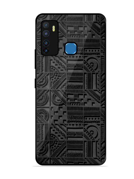 Seamless Pattern Glossy Metal Phone Cover for Infinix Hot 9