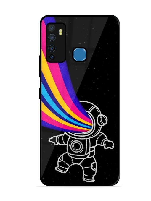 Astronaut Glossy Metal TPU Phone Cover for Infinix Hot 9