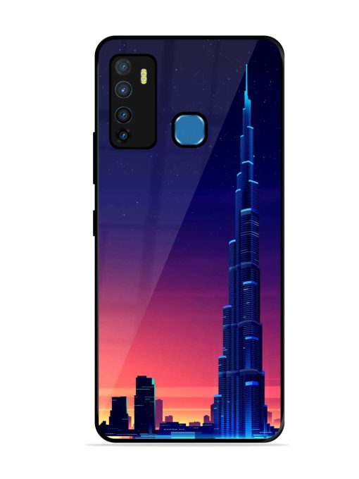 Burj Khalifa Abstract Glossy Metal Phone Cover for Infinix Hot 9