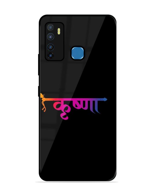 Krishna Typo Glossy Metal Phone Cover for Infinix Hot 9 Zapvi