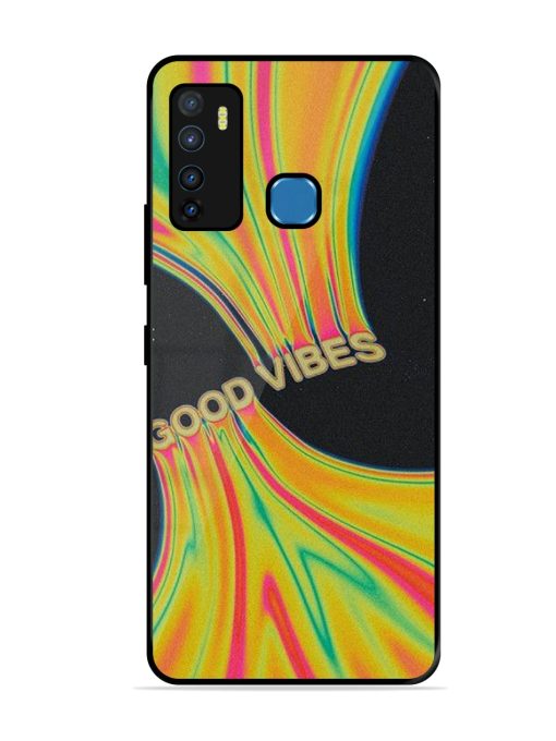 Good Vibes Glossy Metal Phone Cover for Infinix Hot 9