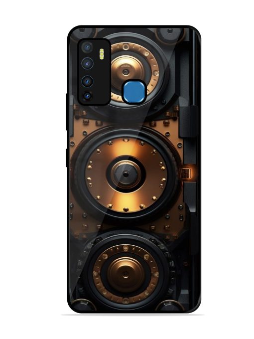 Sound Box Glossy Metal Phone Cover for Infinix Hot 9