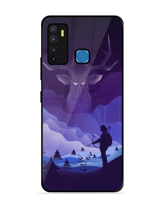 Deer Forest River Glossy Metal Phone Cover for Infinix Hot 9