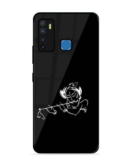 Krishna Flute Glossy Metal Phone Cover for Infinix Hot 9