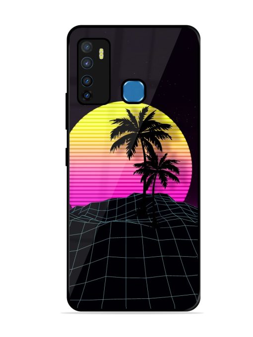 Coconut Vector Glossy Metal Phone Cover for Infinix Hot 9 Zapvi