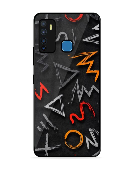 Grungy Graffiti Glossy Metal Phone Cover for Infinix Hot 9 Zapvi