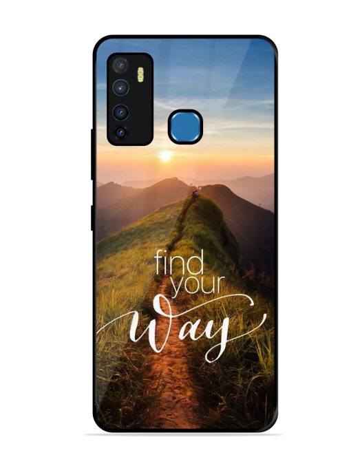 Find Your Way Glossy Metal Phone Cover for Infinix Hot 9