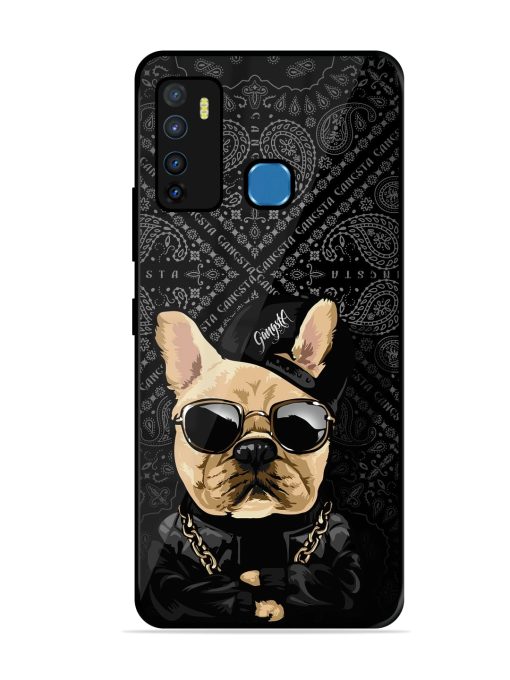 Gangsta Cool Sunmetales Dog Glossy Metal Phone Cover for Infinix Hot 9 Zapvi