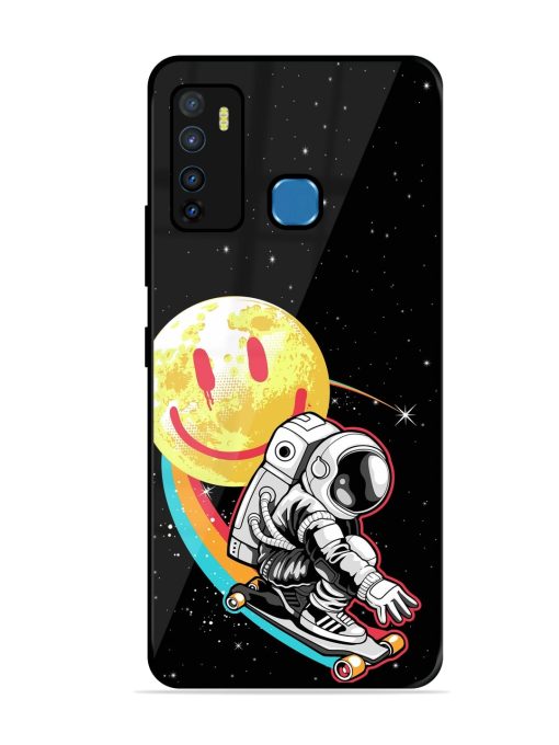 Astronaut Art Glossy Metal Phone Cover for Infinix Hot 9