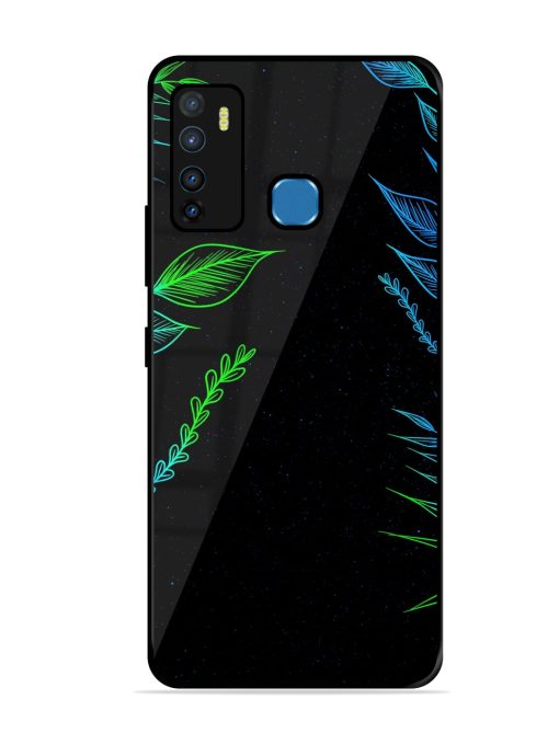 Aesthetic Neon Glossy Metal Phone Cover for Infinix Hot 9