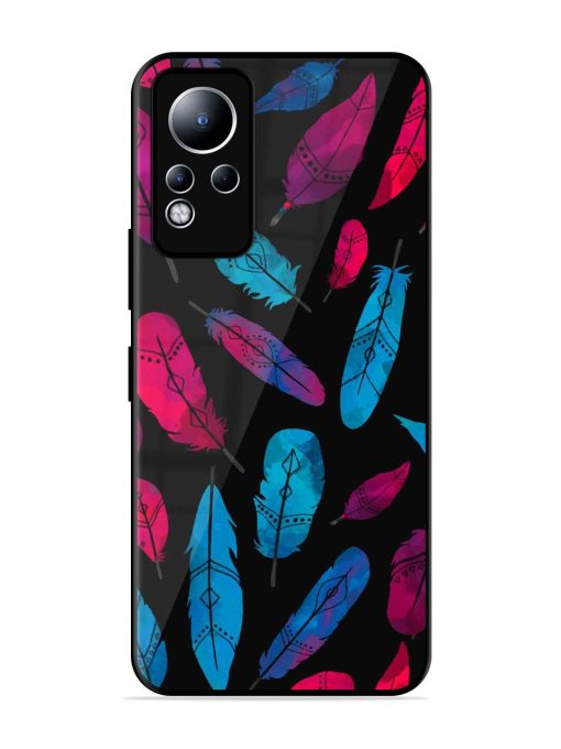 Feather Art Glossy Metal Phone Cover for Infinix Note 11 Zapvi