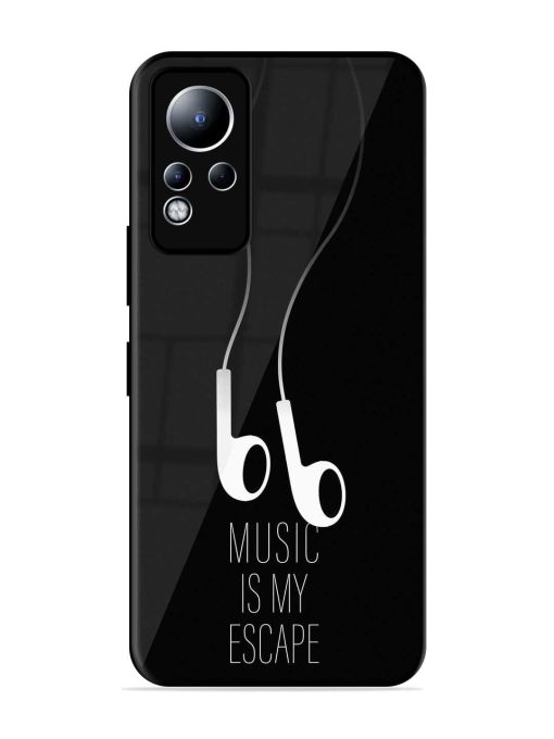 Music Is My Escape Glossy Metal Phone Cover for Infinix Note 11 Zapvi