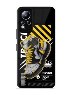 Shoe Background Glossy Metal Phone Cover for Infinix Note 11