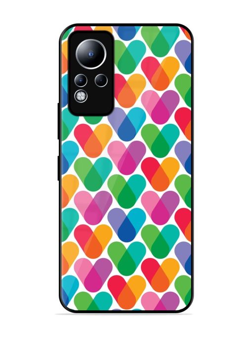 Overlapping Colors Colorful Glossy Metal TPU Phone Cover for Infinix Note 11 Zapvi