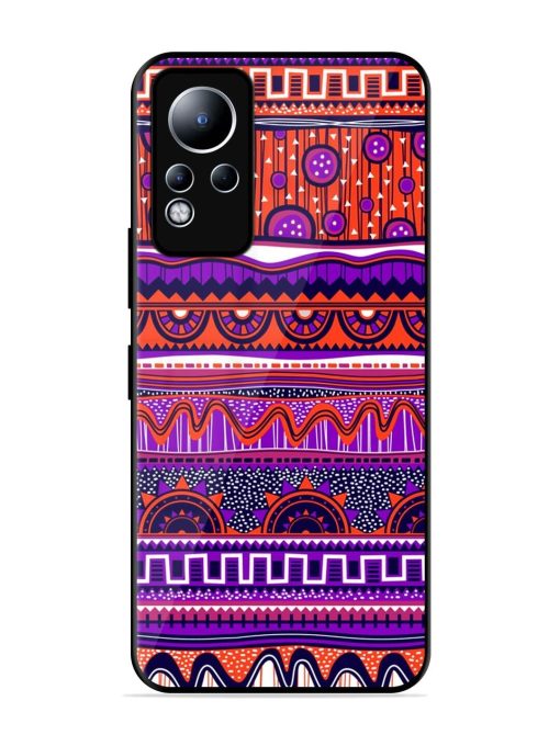 Ethnic Seamless Pattern Glossy Metal TPU Phone Cover for Infinix Note 11 Zapvi