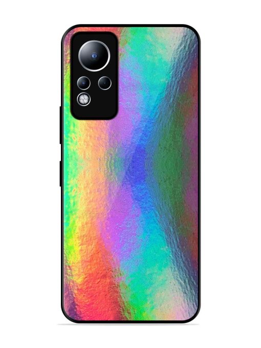 Colorful Holographic Background Glossy Metal TPU Phone Cover for Infinix Note 11 Zapvi