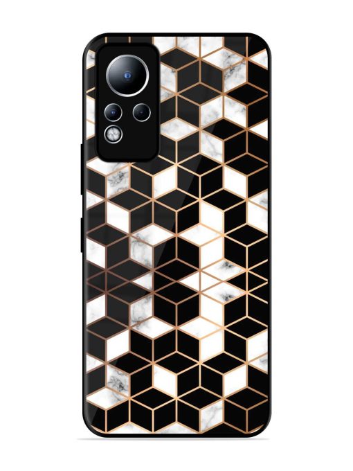 Vector Marble Texture Glossy Metal Phone Cover for Infinix Note 11